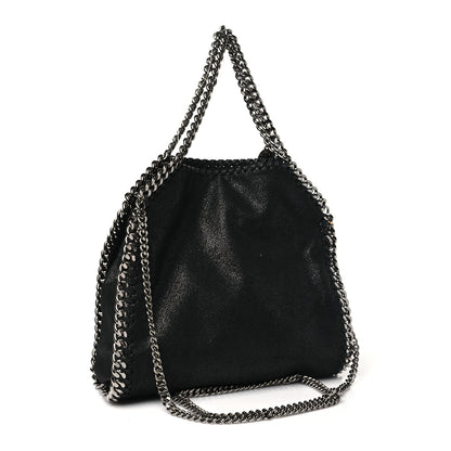 Stella McCartney Shaggy Deer Mini Falabella Tote Black 3 of 12