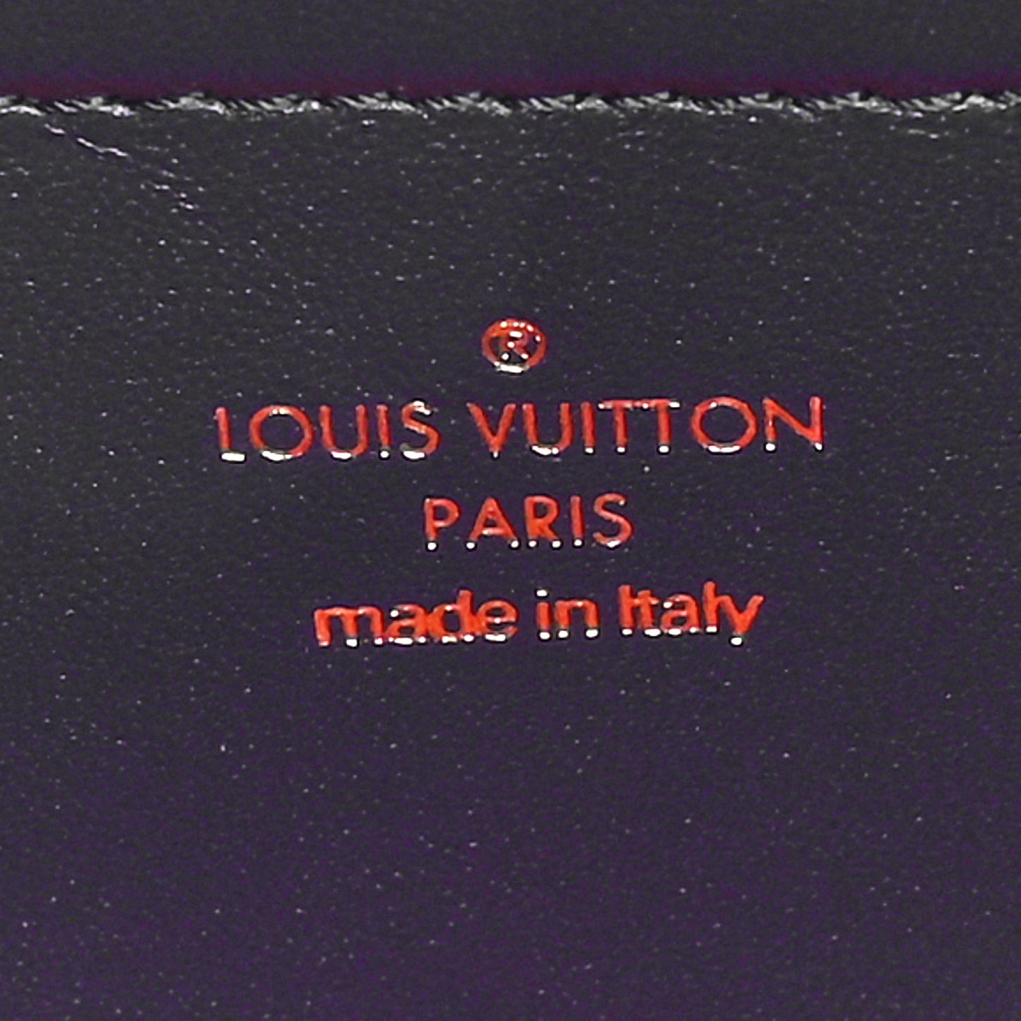 Lambskin Embossed Monogram LV Garden Pochette Coussin Navy