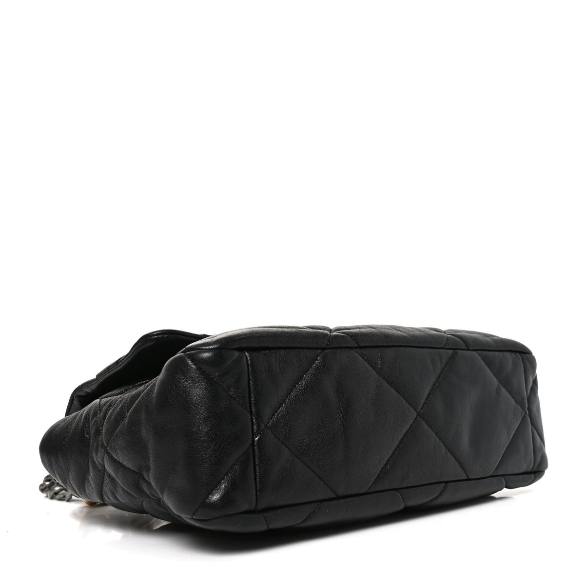 Chanel Goatskin Quilted Large Chanel 19 Flap Black 4 of 10