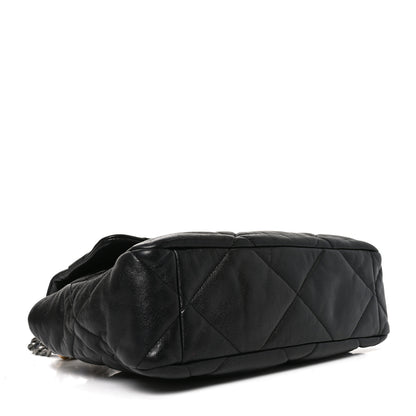 Chanel Goatskin Quilted Large Chanel 19 Flap Black 4 of 10