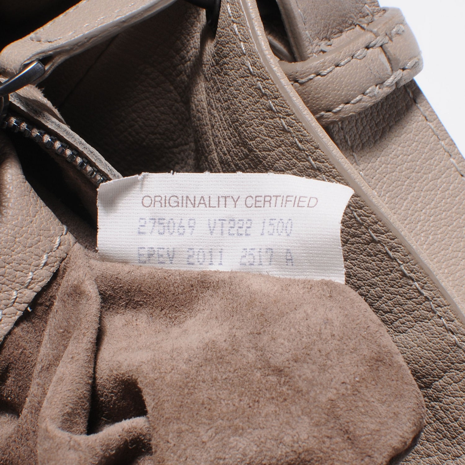 Bottega Veneta Buffalo Leather Shoulder Bag Stone 7 of 9