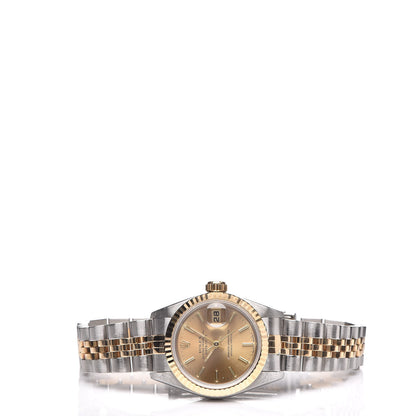 Rolex Stainless Steel 18K Yellow Gold 26mm Oyster Perpetual Datejust Watch Champagne 69173 3 of 7