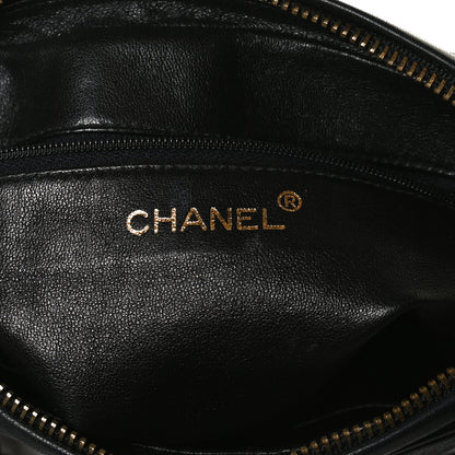 Chanel Lambskin Quilted CC Tassel Camera Case Black 6 of 9