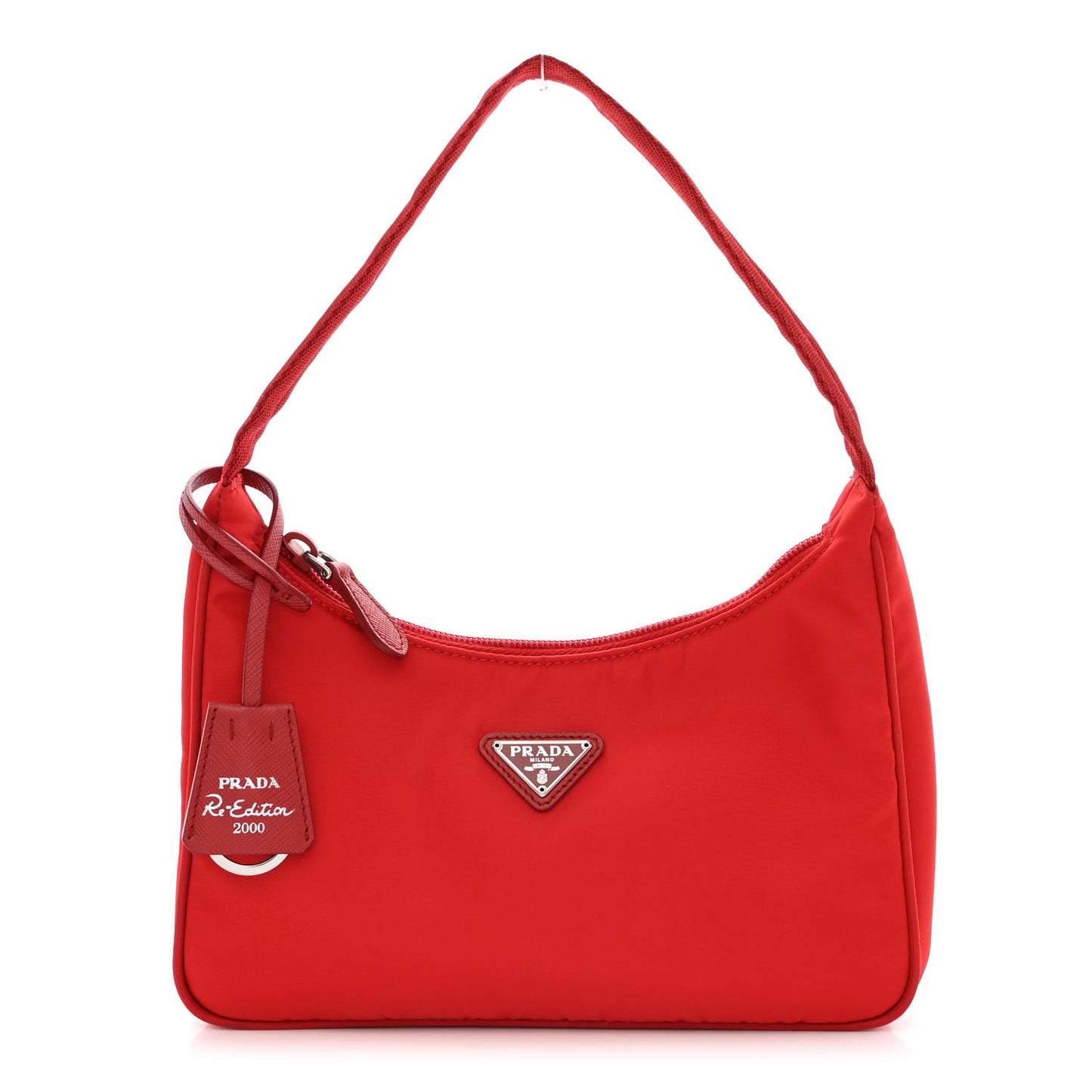 Tessuto Nylon Mini Re-Edition 2000 Bag Rosso