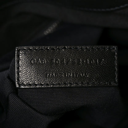 Saint Laurent Calfskin Ring Tote Black Brown 7 of 10