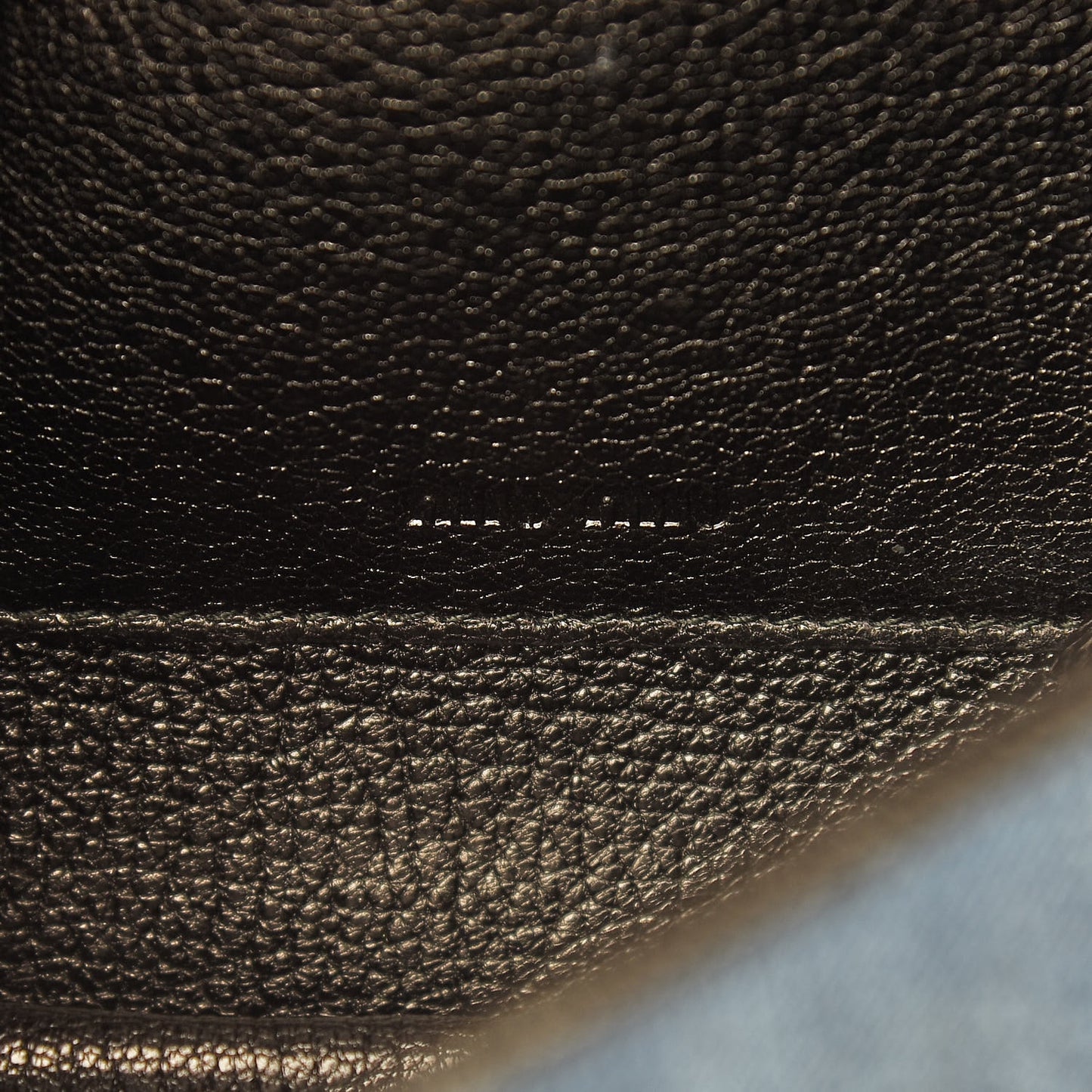 Denim Raccoon Fur Charm Crossbody Blue