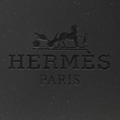 Hermes Rubber Womens Egerie Sandals 37 Black 7 of 9