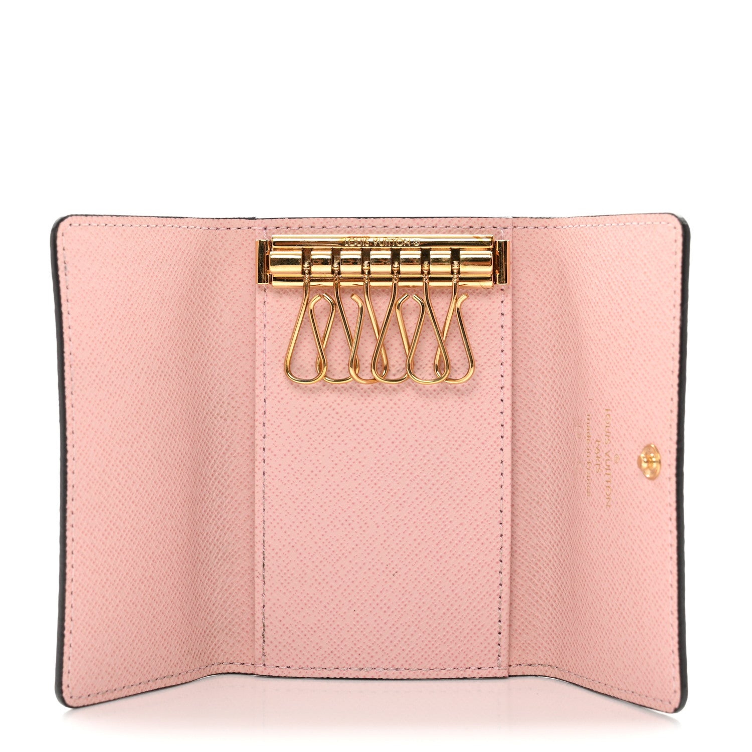 Louis Vuitton Damier Ebene Multicles 6 Key Holder Rose Ballerine 5 of 7