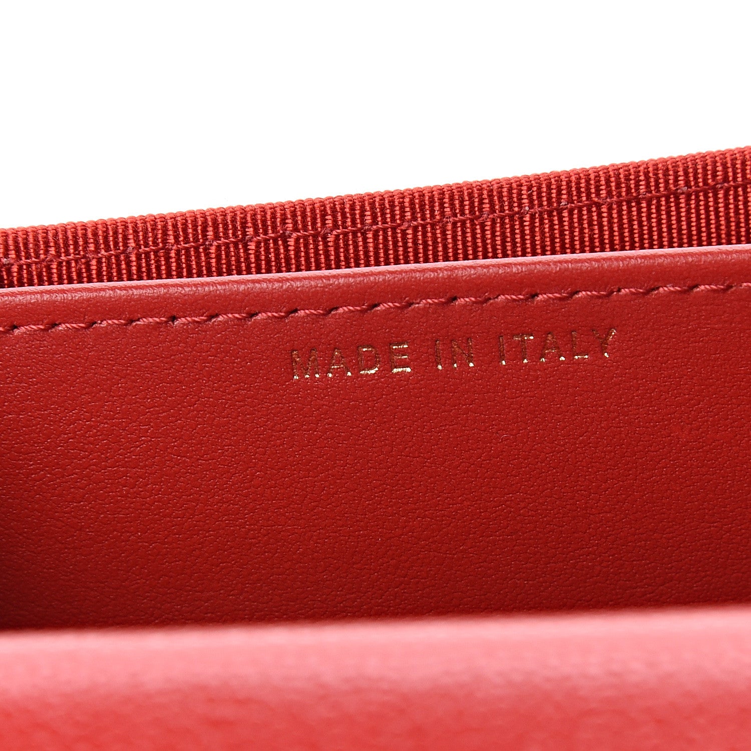 Chanel Caviar Quilted Flap Card Holder Wallet Red 6 of 8