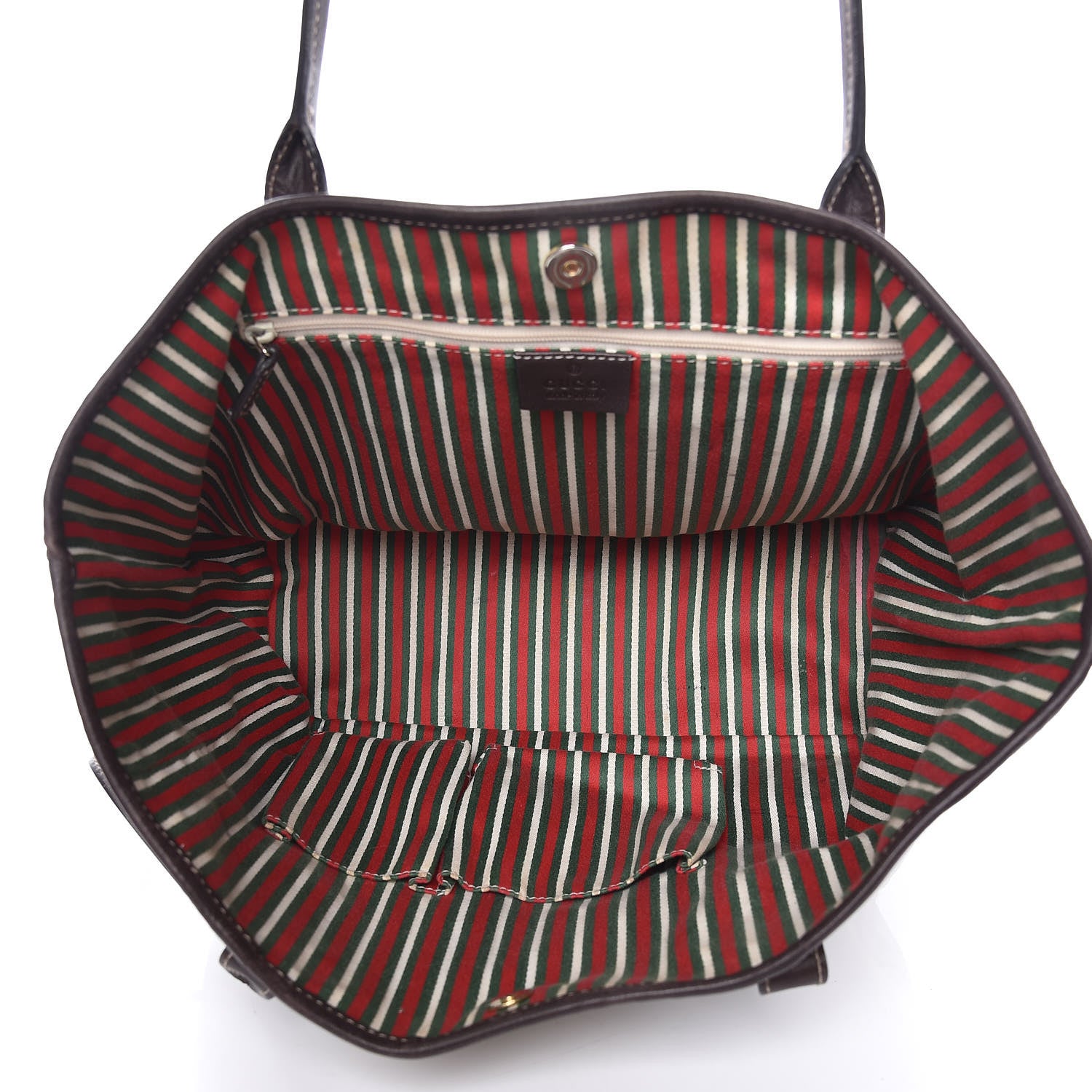 Gucci Monogram Medium New Britt Tote Brown 5 of 19
