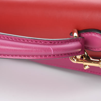 Gucci GG Supreme Monogram Calfskin Medium Padlock Top Handle Bag Beige Hibiscus Red New Rosette 14 of 14