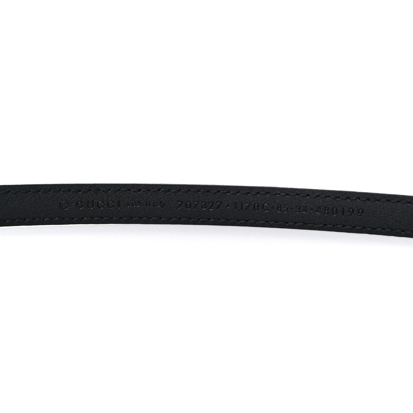 Patent Double G Thin Belt 85 34 Black