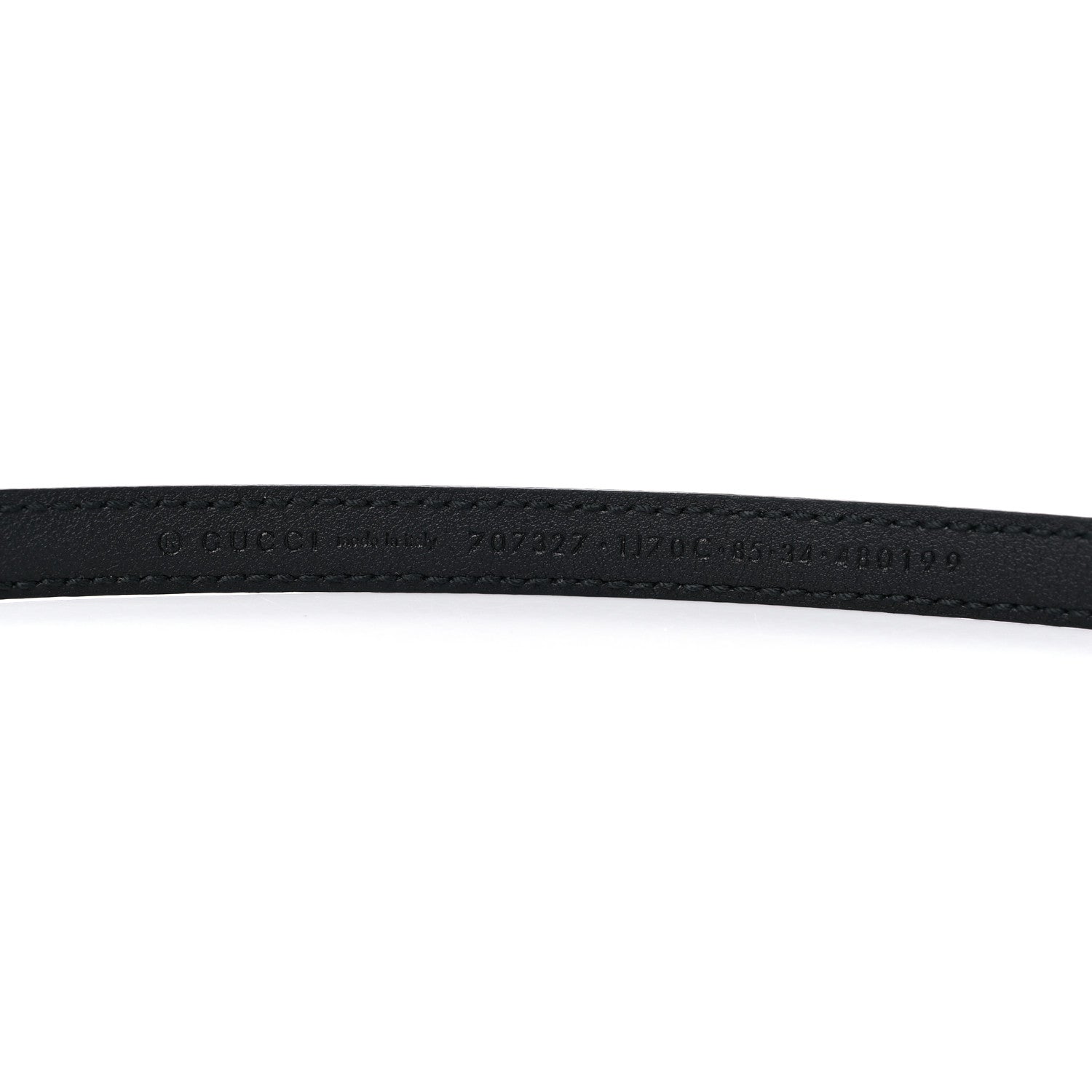 Gucci Patent Double G Thin Belt 85 34 Black 3 of 4