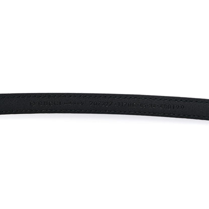 Gucci Patent Double G Thin Belt 85 34 Black 3 of 4