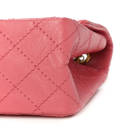 Chanel Aged Calfskin Quilted 2.55 Reissue Mini Flap Pink 10 of 11