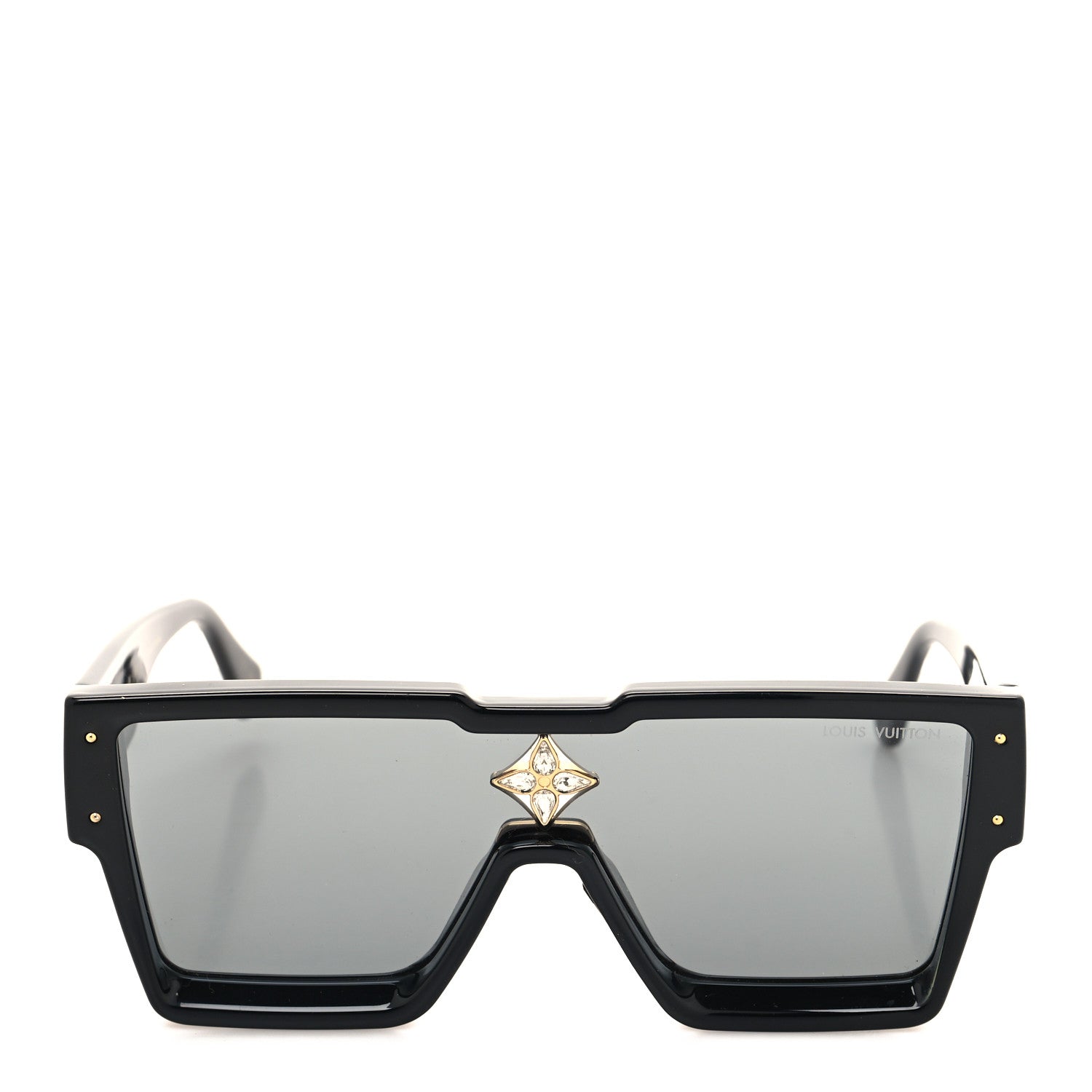 Louis Vuitton Acetate Swarovski Crystal Cyclone Sunglasses Z1578W Black 2 of 7