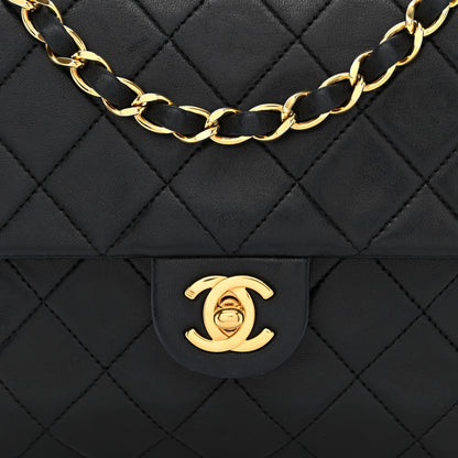 Chanel Lambskin Quilted Mini Square Flap Black 9 of 13