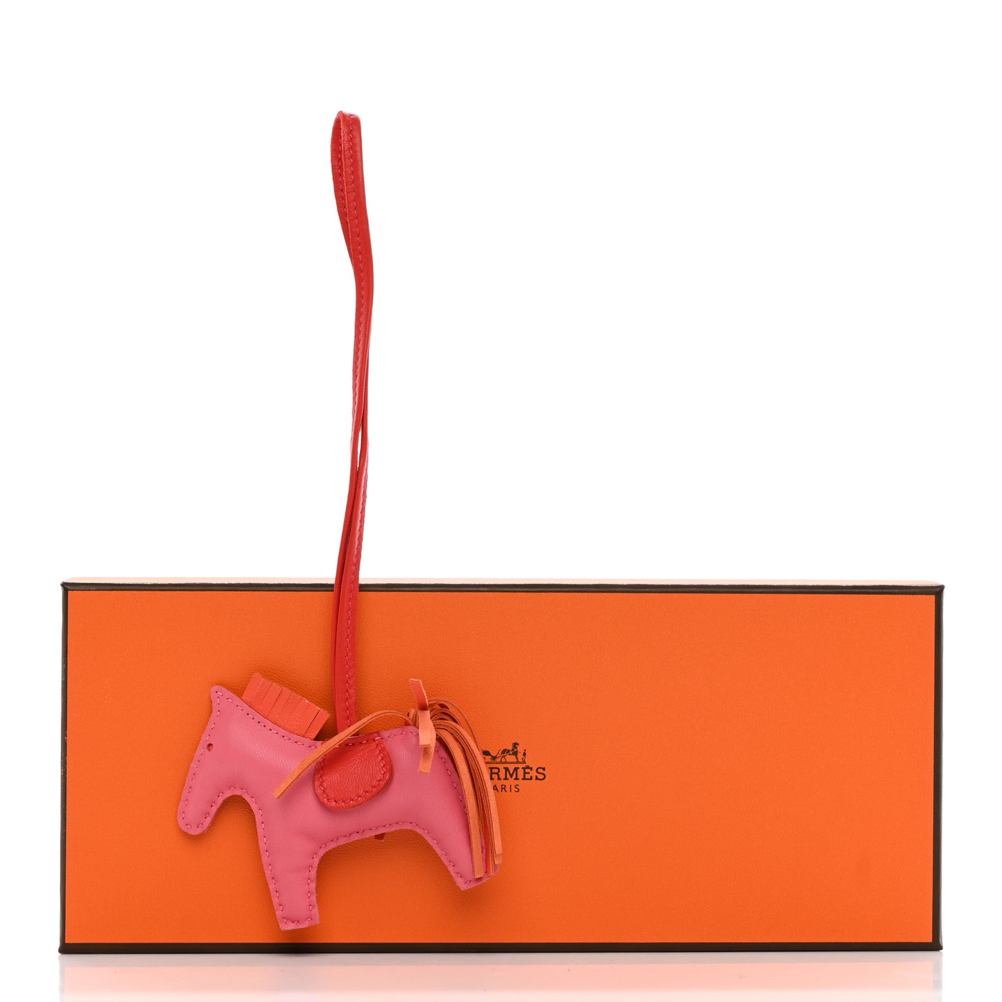 Milo Lambskin Grigri Rodeo Horse Bag Charm PM Rose Azalee Orange Poppy Rouge Indien