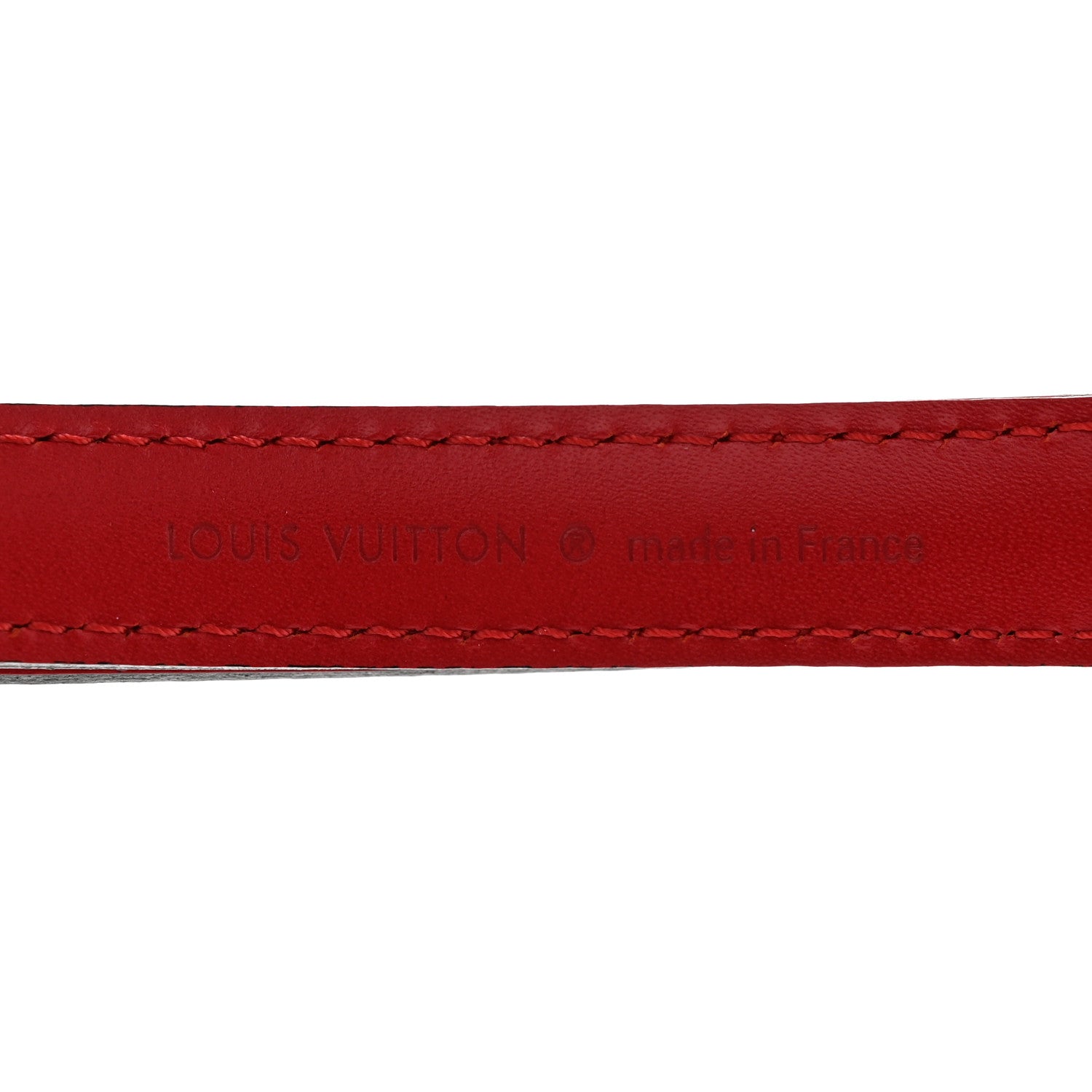 Louis Vuitton Calfskin 16mm Adjustable Shoulder Strap Red 4 of 4