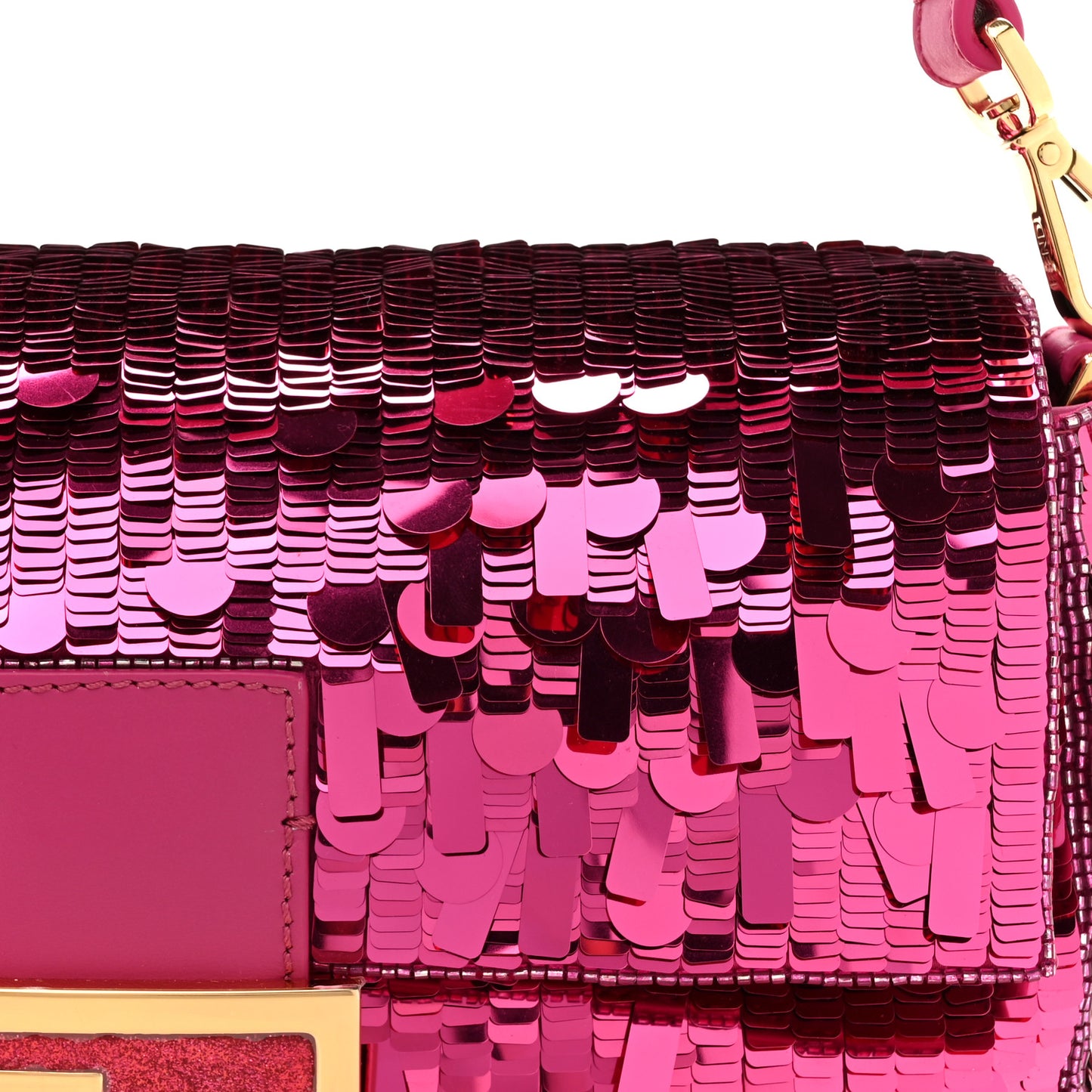 Sequin Paillettes Vitello Grace Sex and the City Baguette Ciclamino Pilar