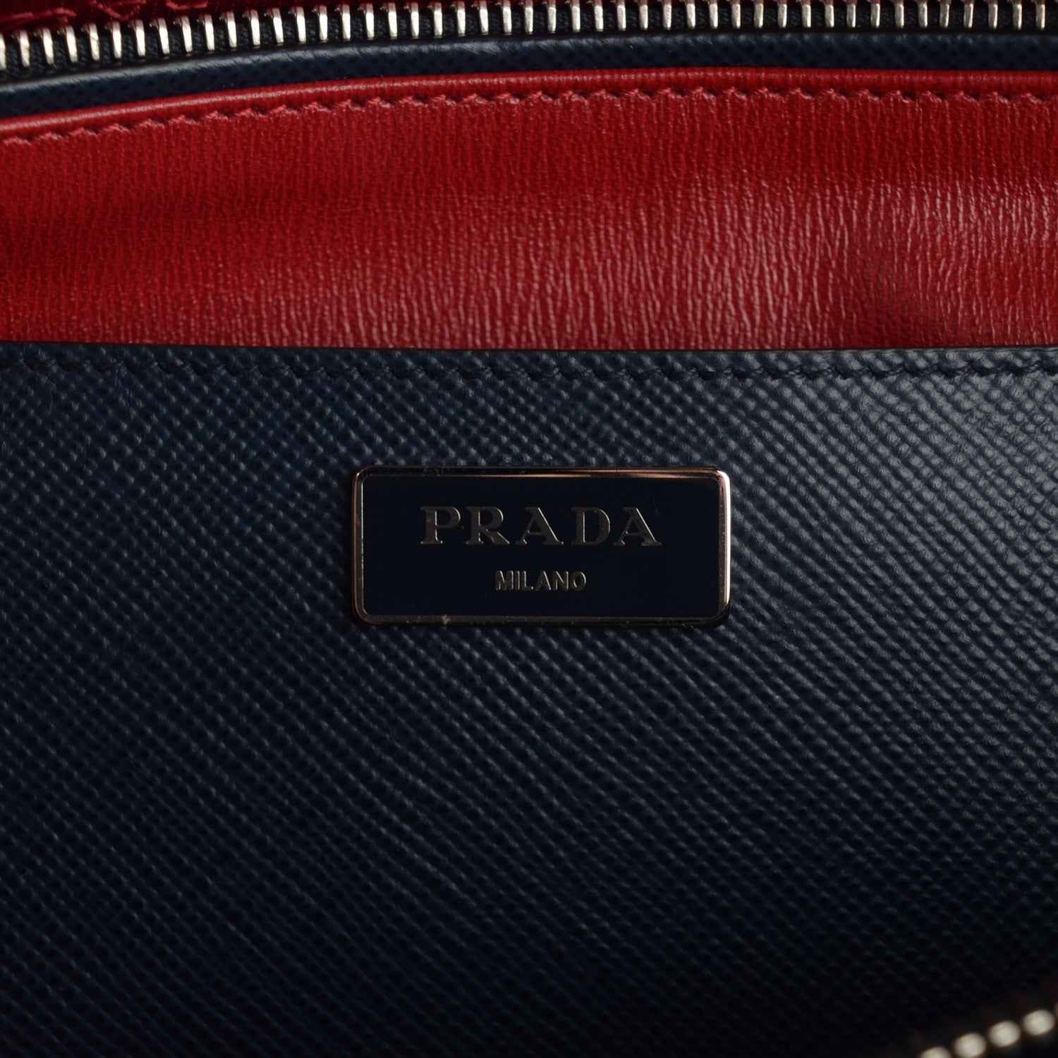 Prada Saffiano Cuir Twin Tote Baltico 6 of 8