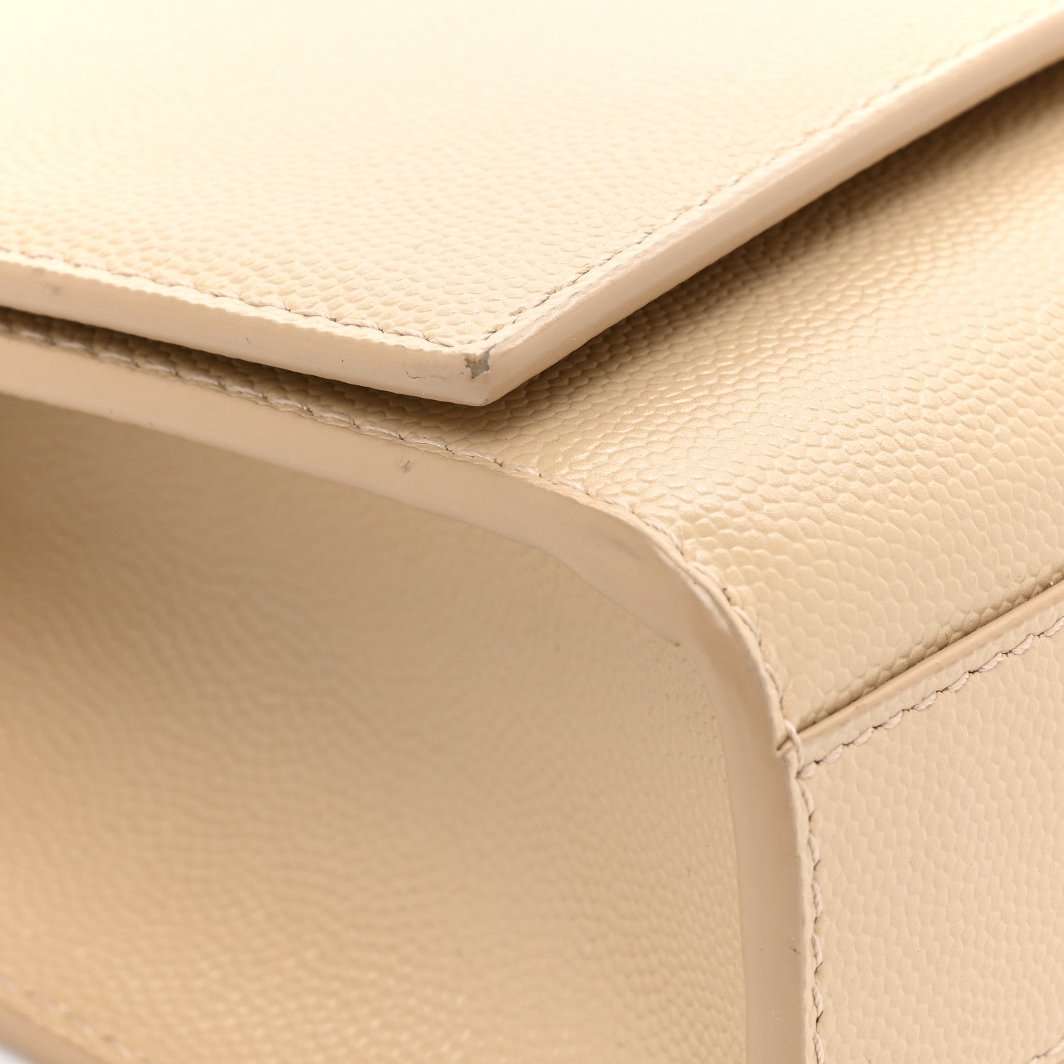 Saint Laurent Grain De Poudre Medium Monogram Kate Satchel Nude Powder 12 of 17