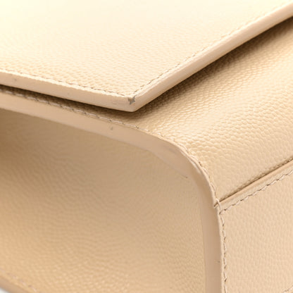 Saint Laurent Grain De Poudre Medium Monogram Kate Satchel Nude Powder 12 of 17