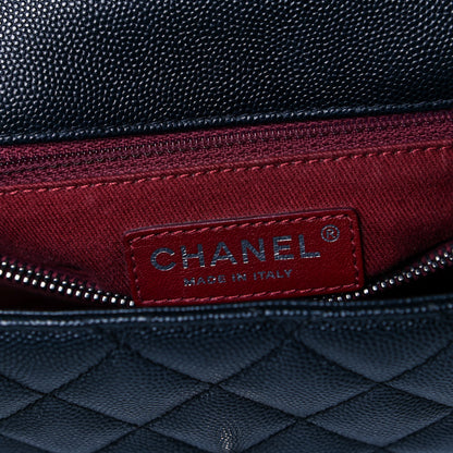 Chanel Caviar Quilted Small Coco Handle Flap Black 6 of 8