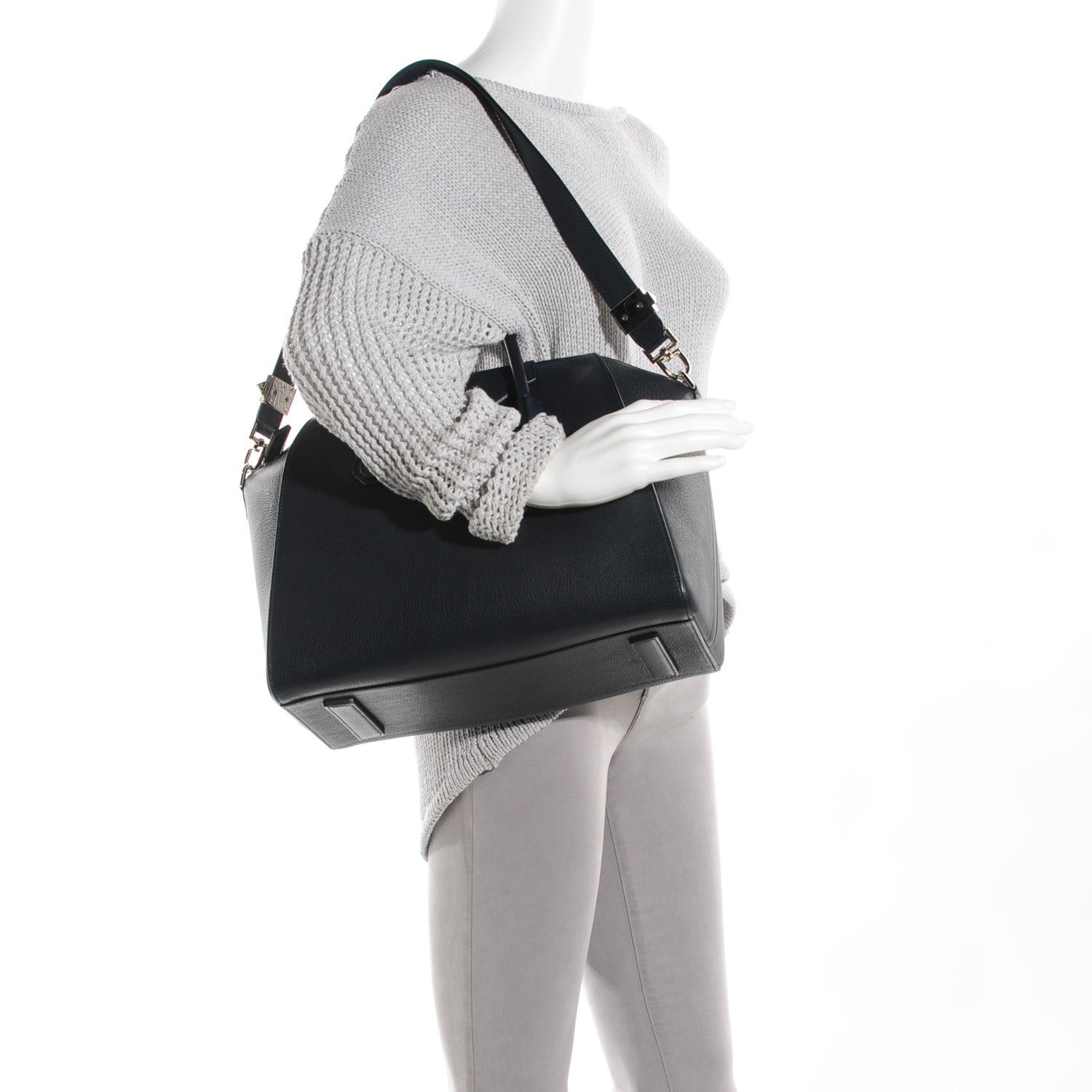 Givenchy Sugar Goatskin Medium Antigona Midnight Blue 2 of 11