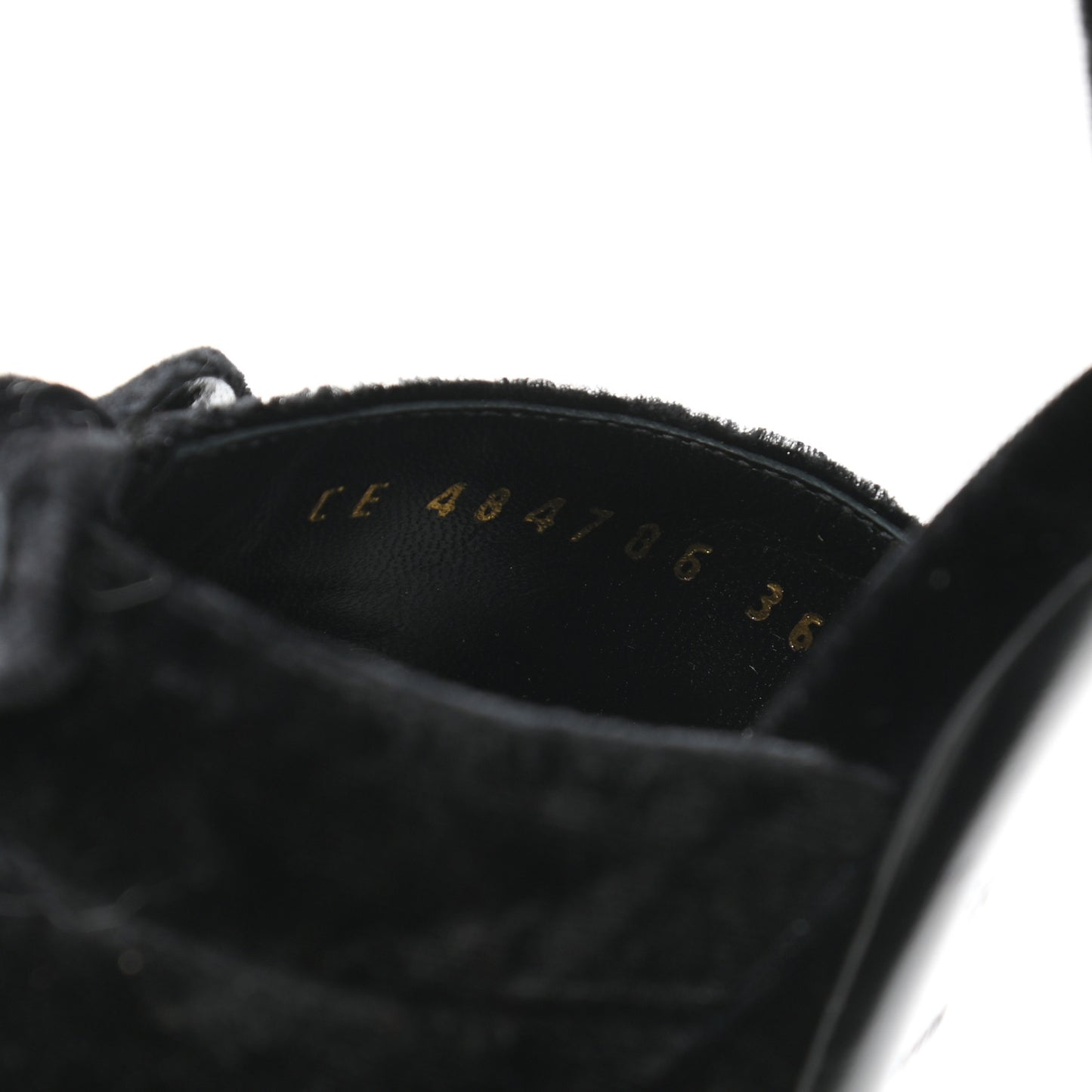 Crushed Velvet Farrah Platform Sandals 36.5 Black