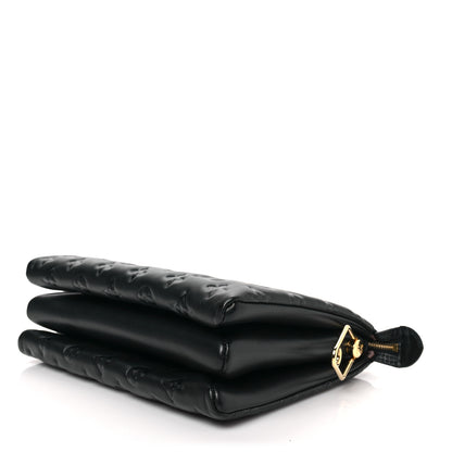 Louis Vuitton Lambskin Embossed Monogram Coussin PM Black 7 of 7