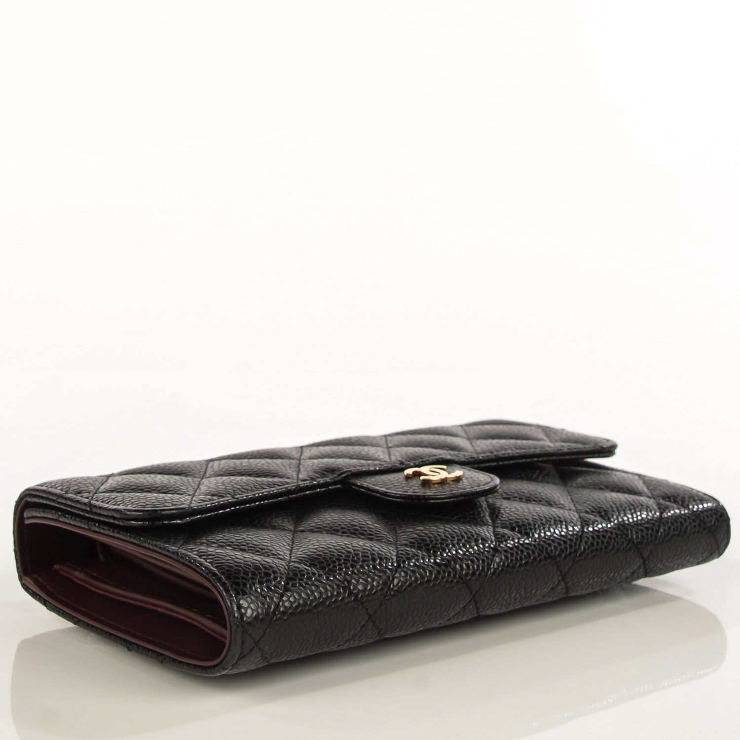 Chanel Caviar Quilted Large Flap Wallet Black 5 of 10
