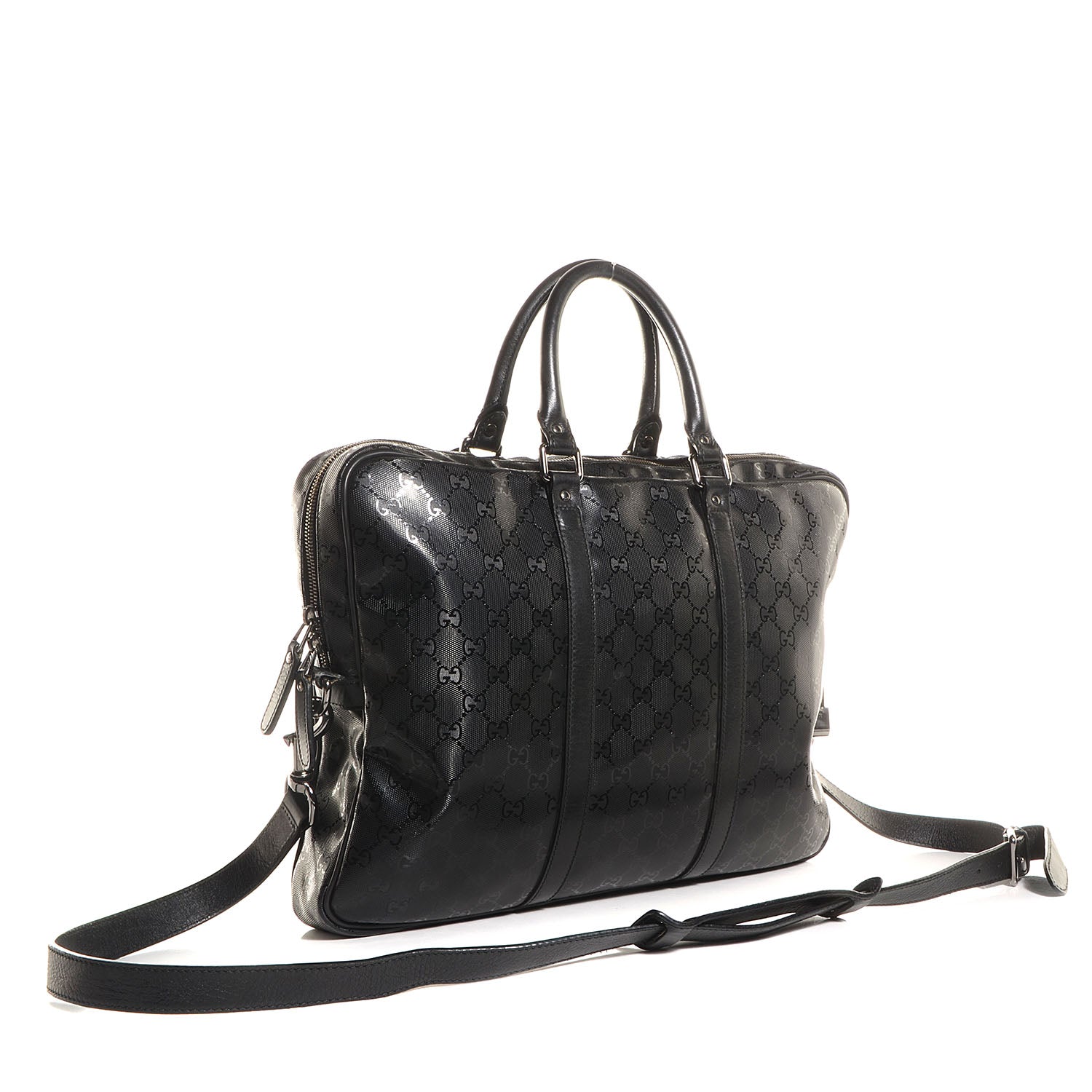 Gucci Imprime Monogram Medium Briefcase Black 3 of 9