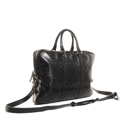 Gucci Imprime Monogram Medium Briefcase Black 3 of 9