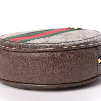 Gucci GG Supreme Monogram Web Ophidia Circle Wristlet Beige New Acero 6 of 11