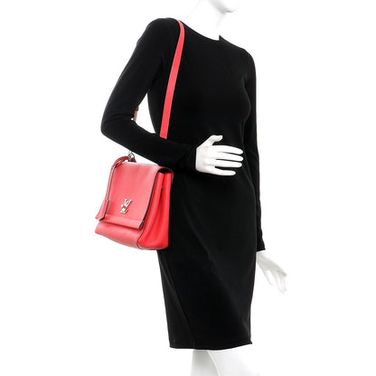 Louis Vuitton Calfskin Lockme II Top Handle Poppy 2 of 7