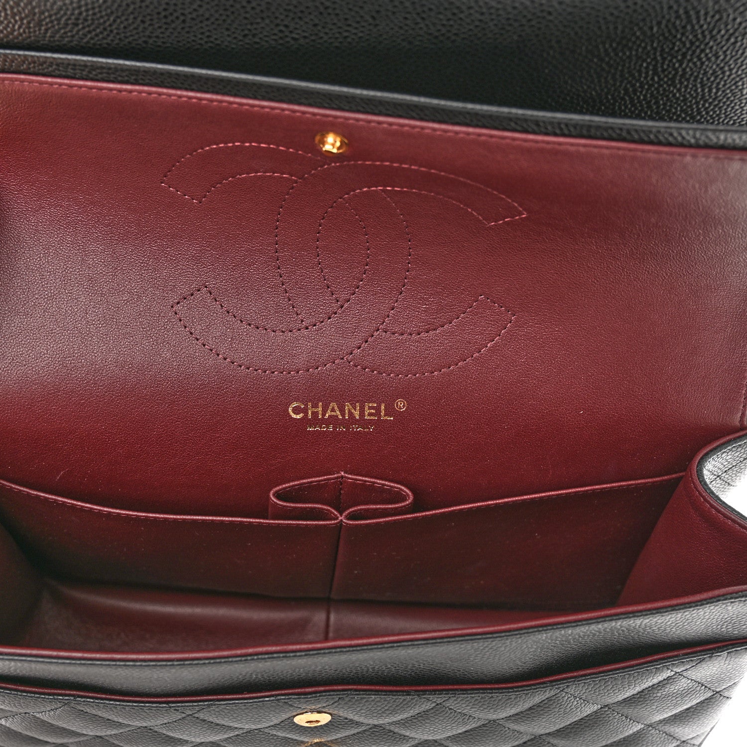 Chanel Caviar Quilted Jumbo Double Flap Black 5 of 11