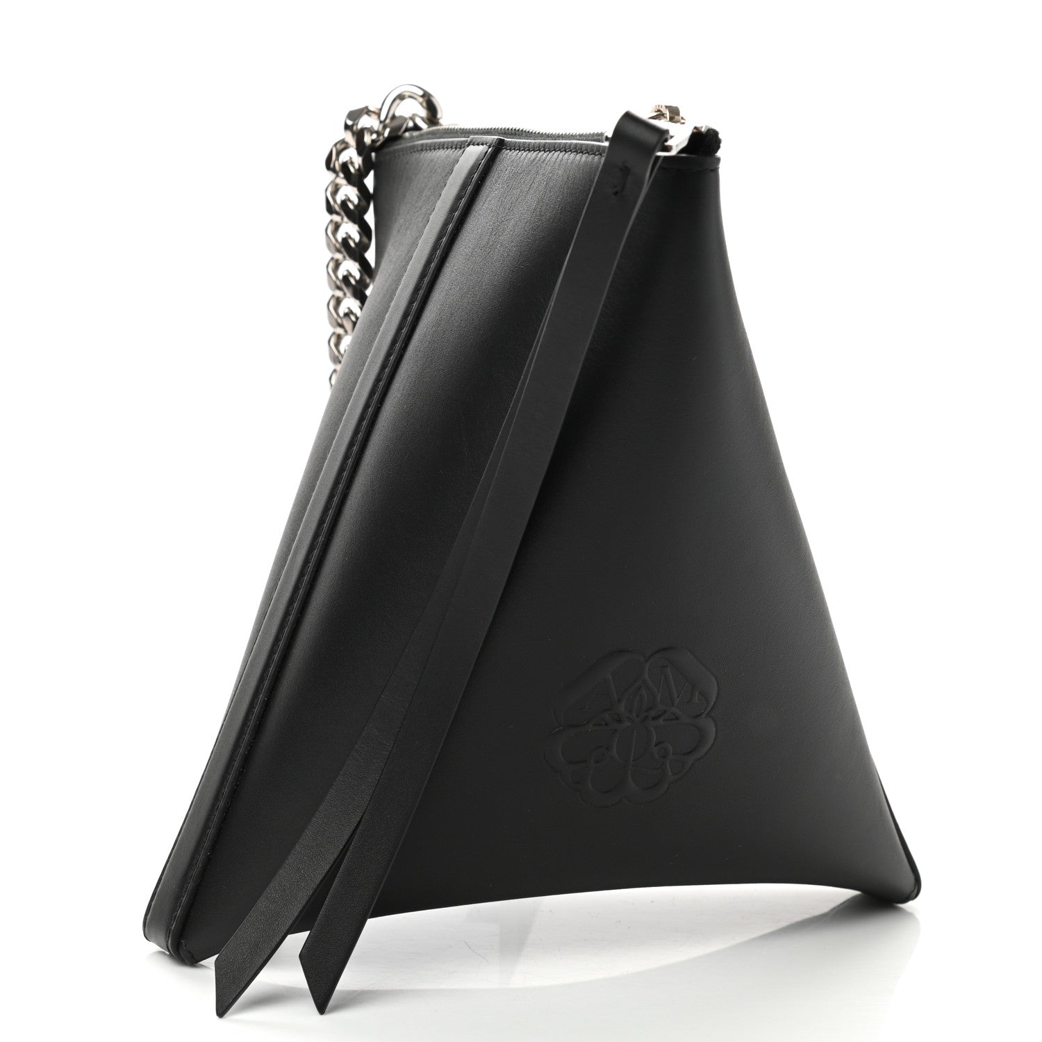 Alexander McQueen Calfskin The Curve Pouch Black 3 of 9