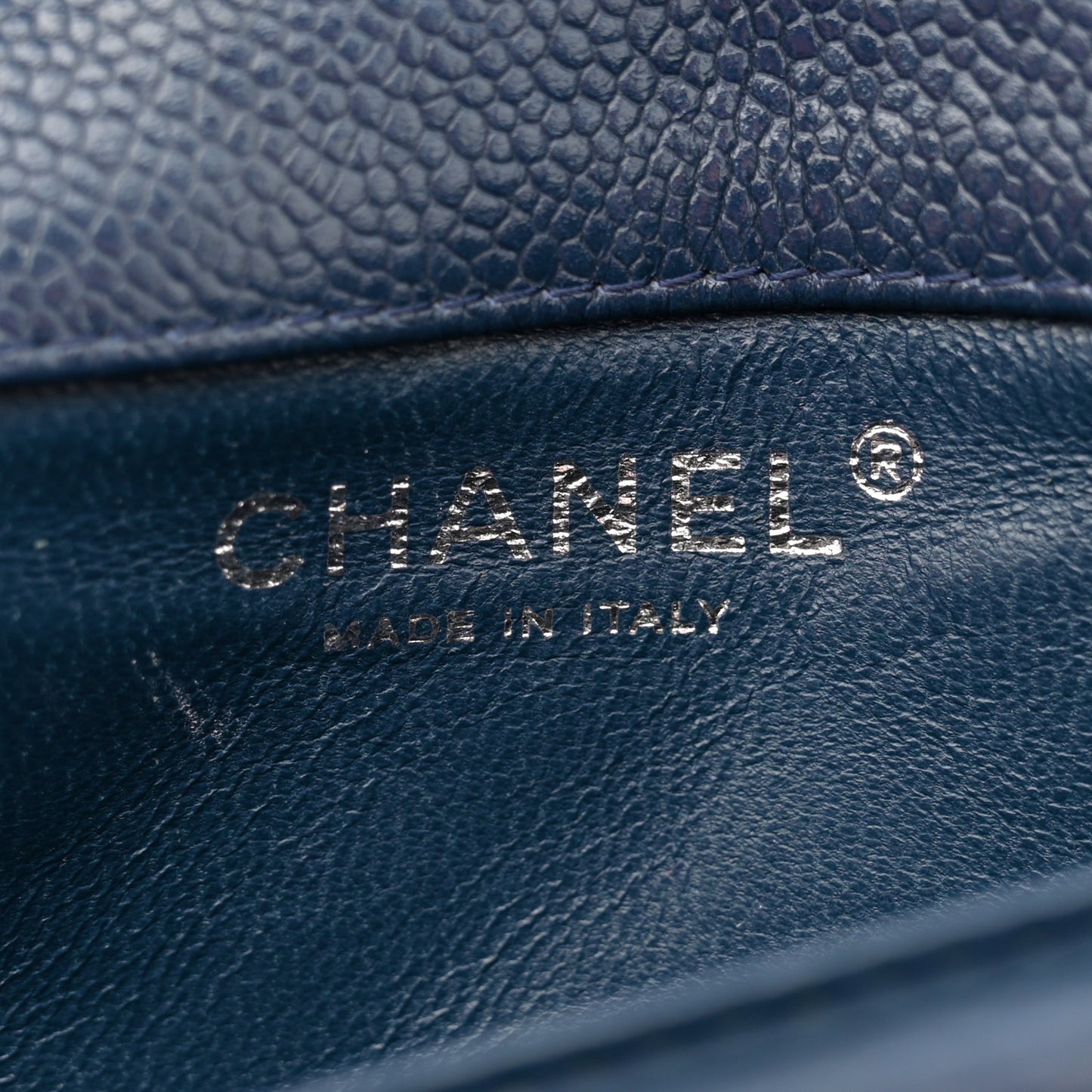 Caviar Quilted Extra Mini Flap Blue