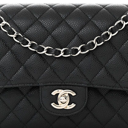 Chanel Caviar Quilted Medium Double Flap Black 8 of 10