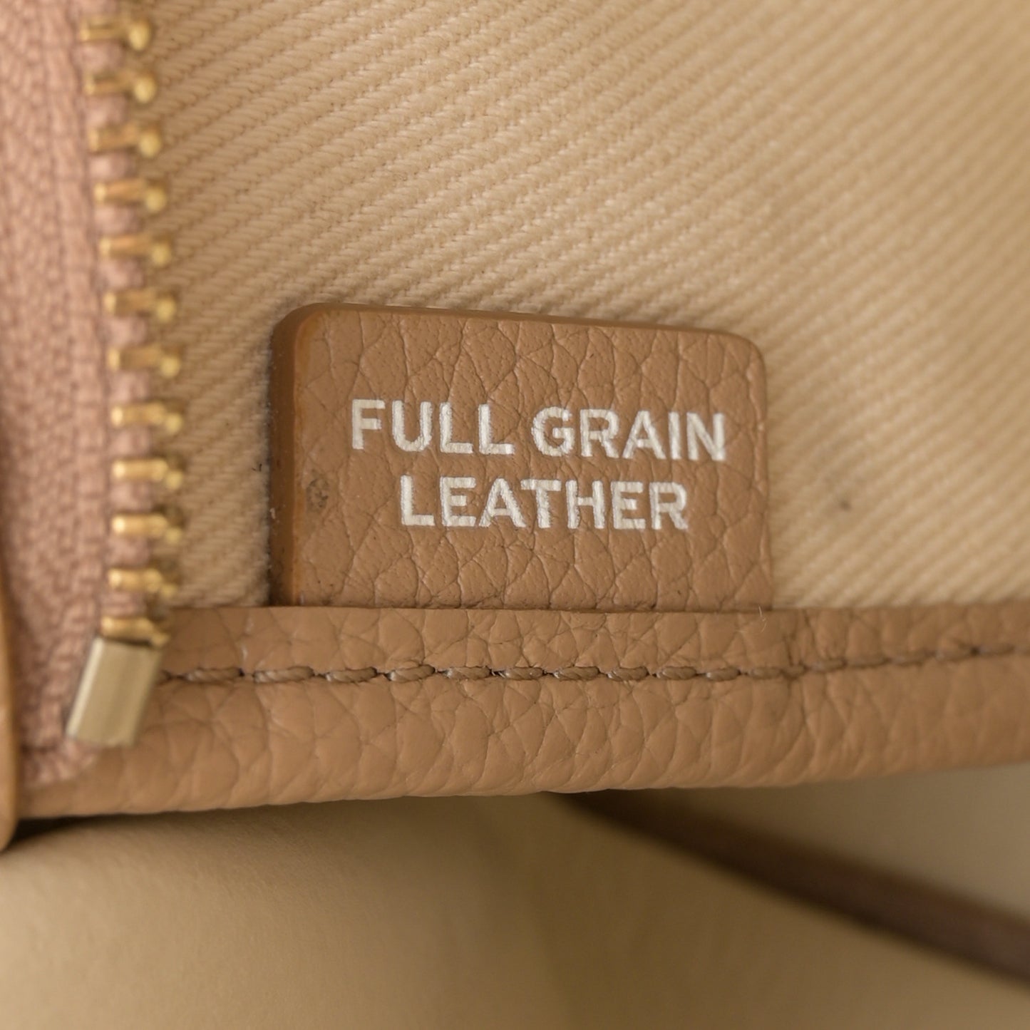 Grained Calfskin Small The Tote Camel