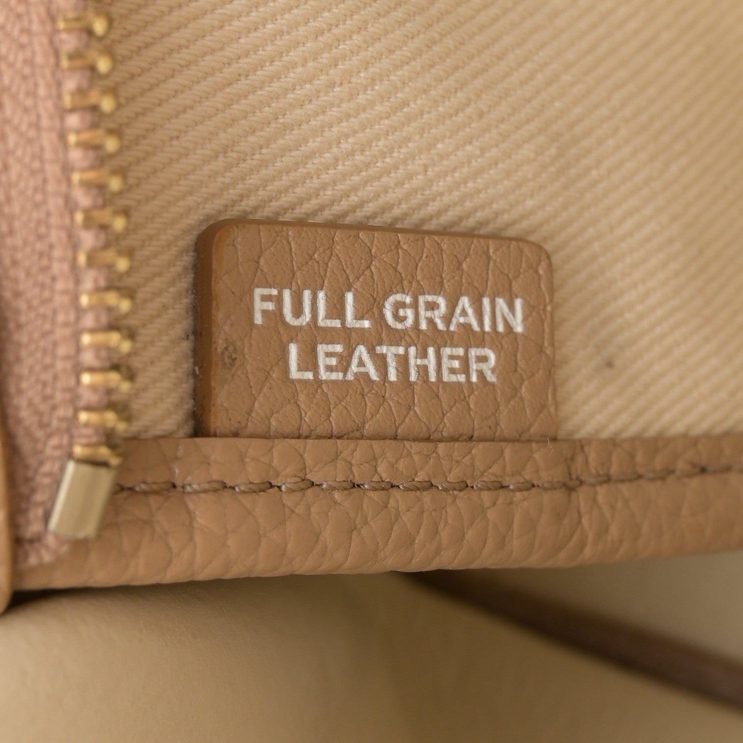 Marc Jacobs Grained Calfskin Small The Tote Camel 7 of 12