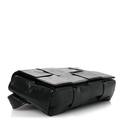 Bottega Veneta Paper Calfskin Maxi Intreccio The Belt Cassette Bag Black 4 of 12
