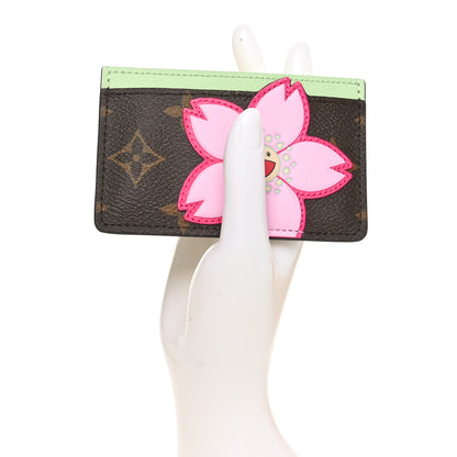 Louis Vuitton LV X TM Monogram Cherry Blossom Card Holder Sakura Brown 2 of 8