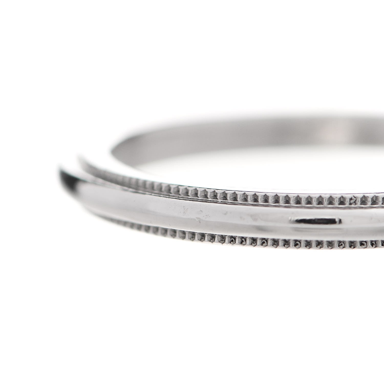 Tiffany Platinum 2mm Milgrain Wedding Band Ring 48 4.5 6 of 6