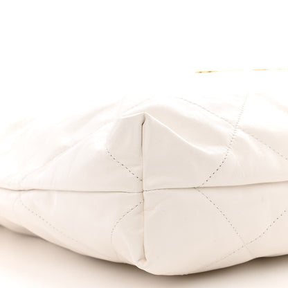 Chanel Shiny Calfskin Quilted Chanel 22 White 11 of 12
