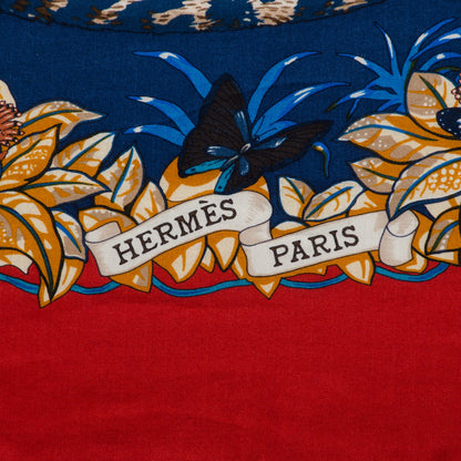Hermes Cashmere Silk Jungle Love Shawl 140 5 of 8