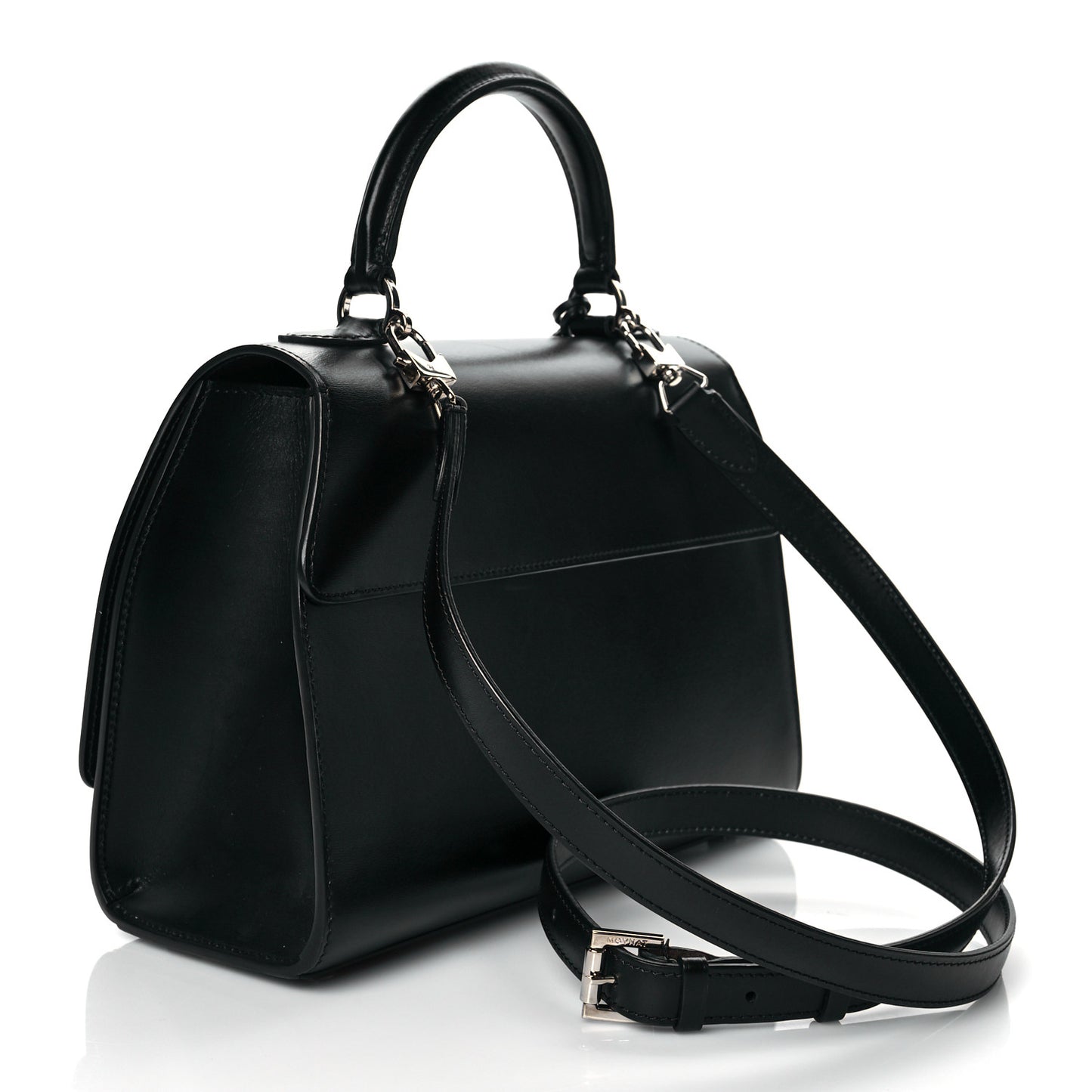 Box Calfskin Rejane PM Black