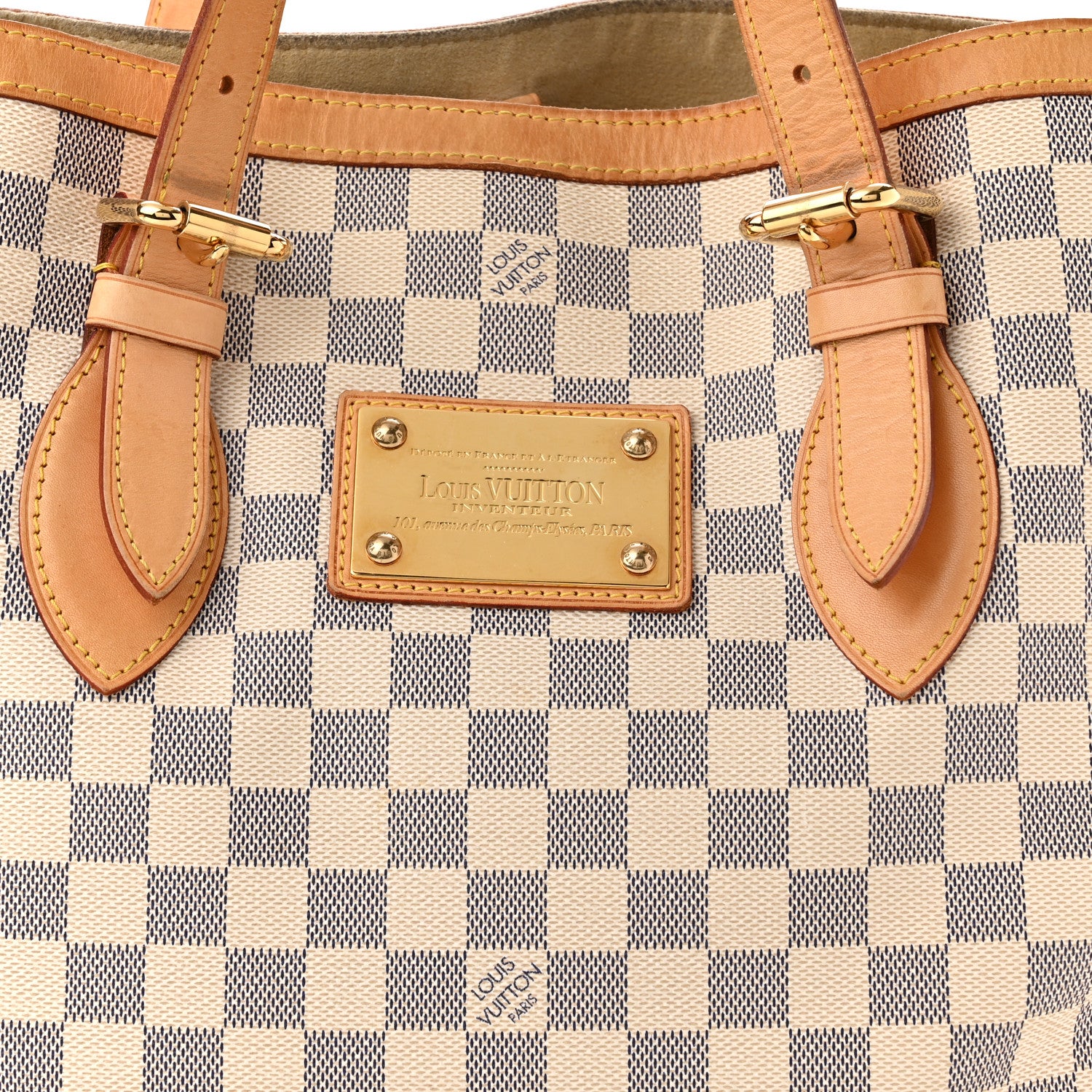 Louis Vuitton Damier Azur Hampstead MM 6 of 8