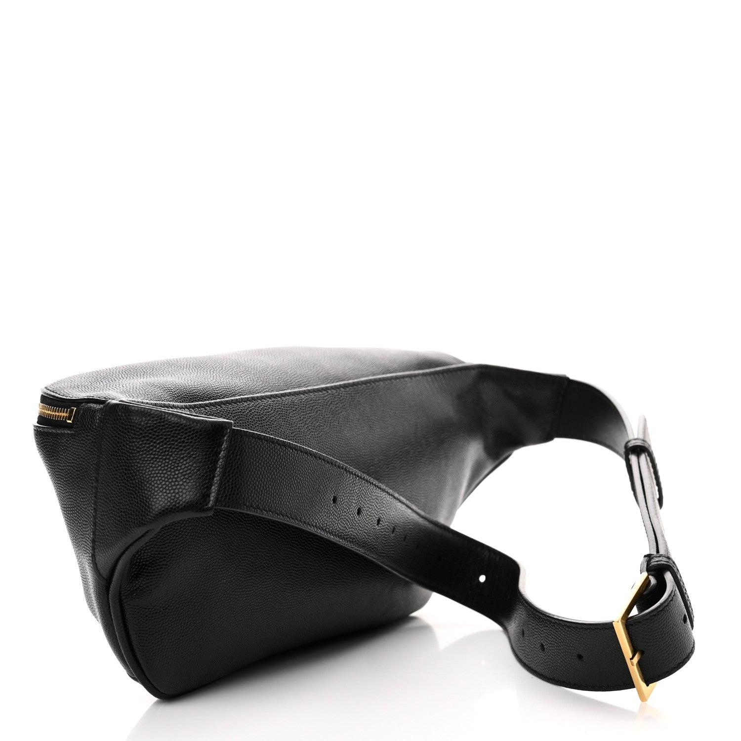 Saint Laurent Grain De Poudre Monogram Belt Bag Black 3 of 11